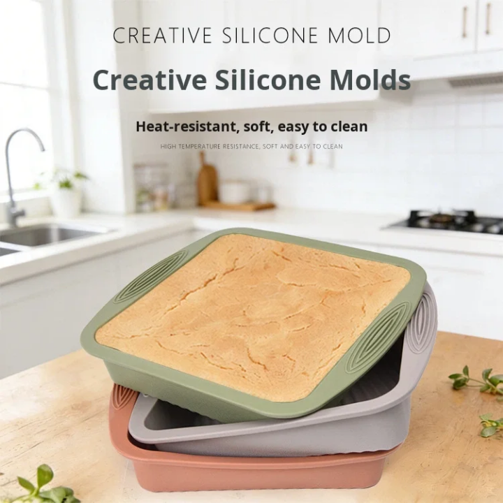 Silicon Square Cake